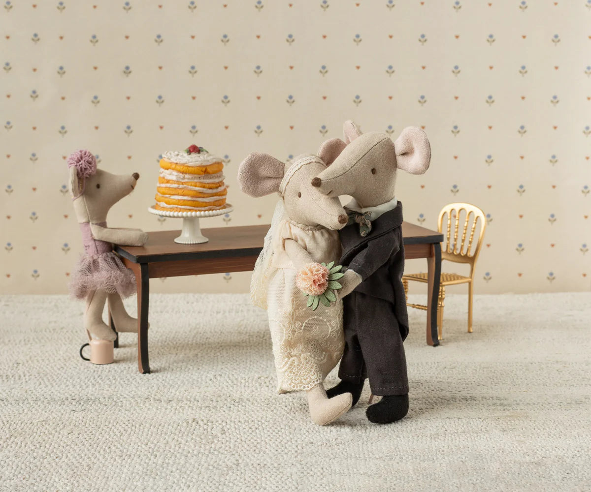Maileg Mum & Dad Wedding Mice Couple in Box