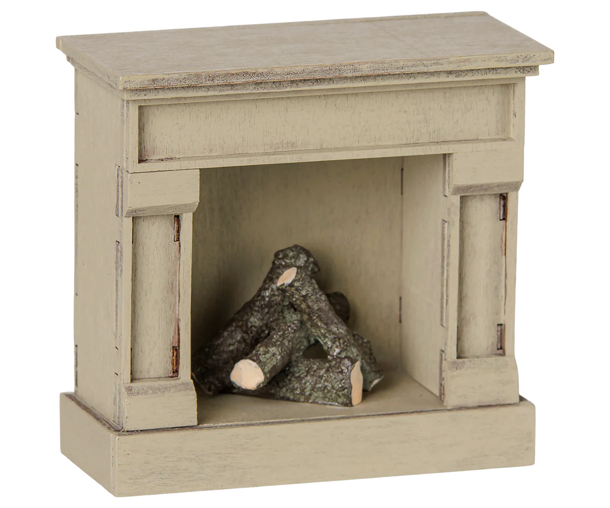 Maileg Off White Fireplace for Mouse