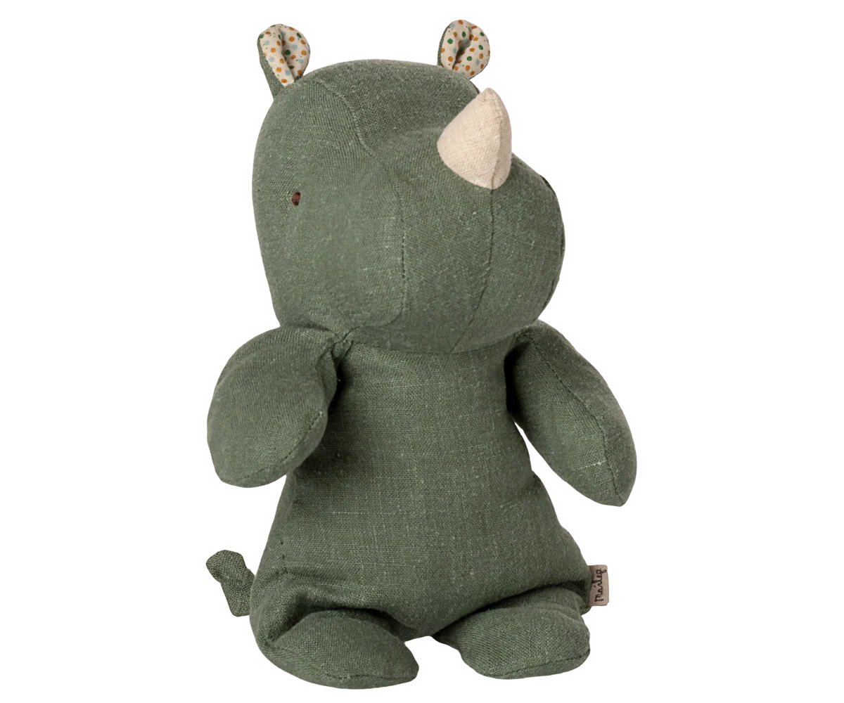 Maileg Safari Friends Mini Rhino in Sage