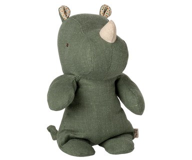 Maileg Safari Friends Mini Rhino in Sage