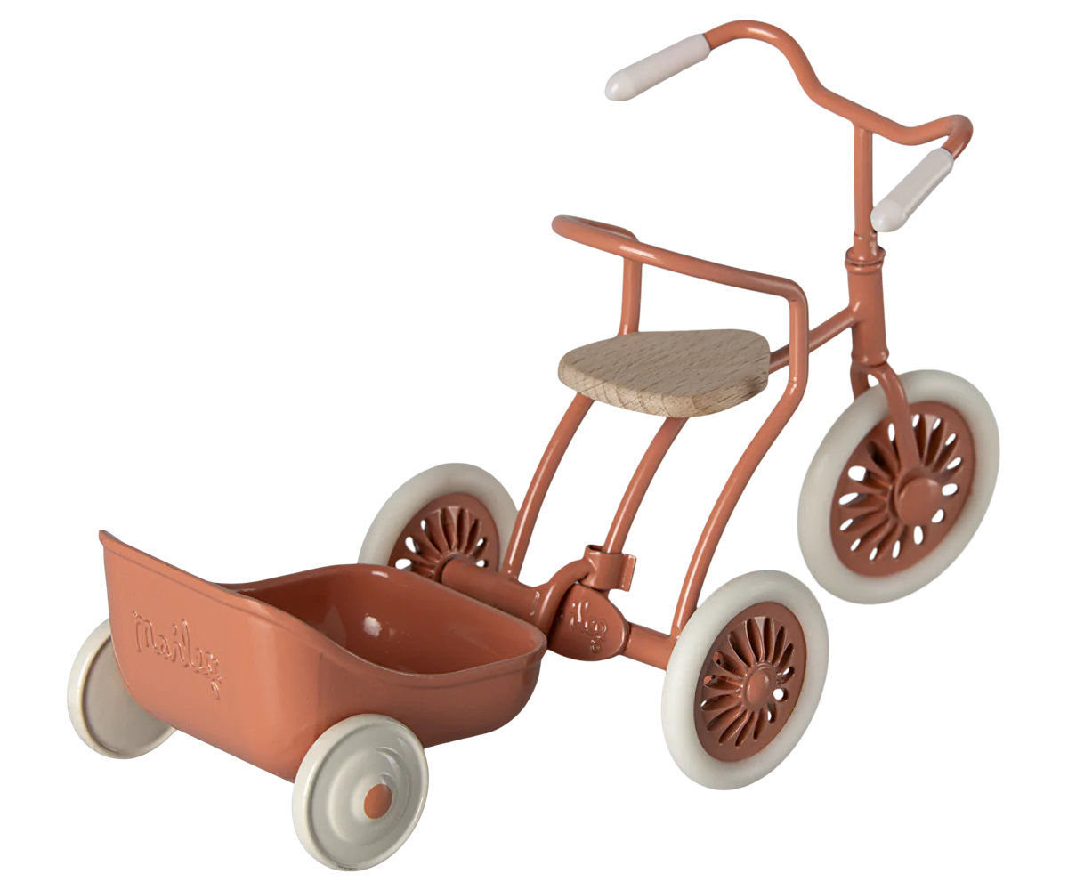 Maileg Tricycle Hanger Extension in Coral