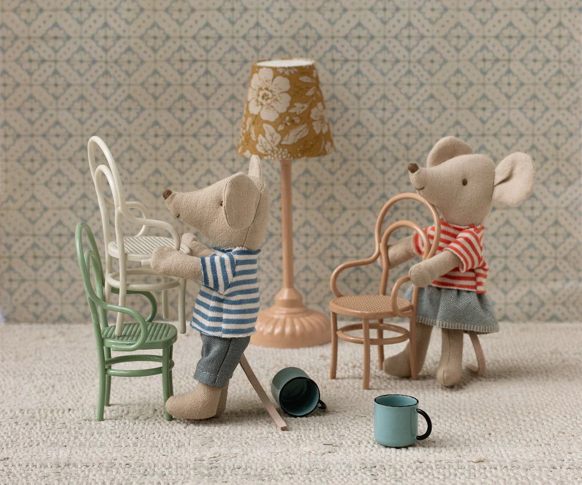 Maileg Vintage Chair in Dark Powder for Mouse