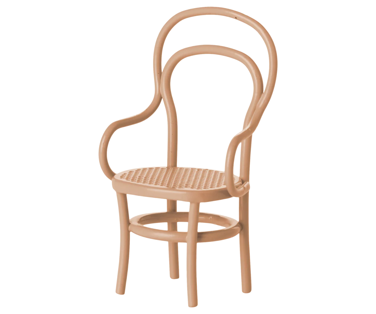 Maileg Vintage Chair in Dark Powder for Mouse