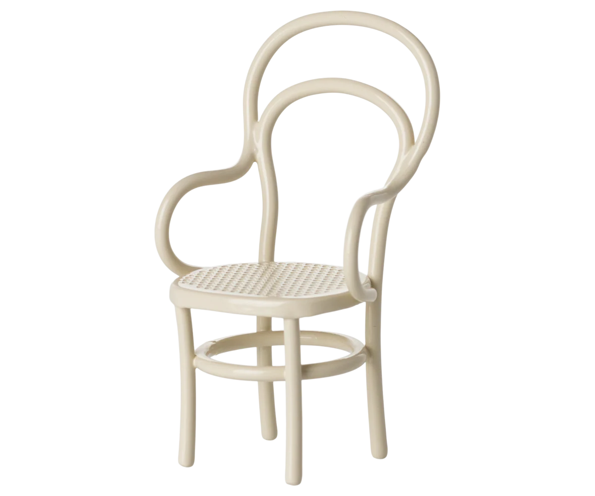 Maileg Vintage Chair in Off White for Mouse