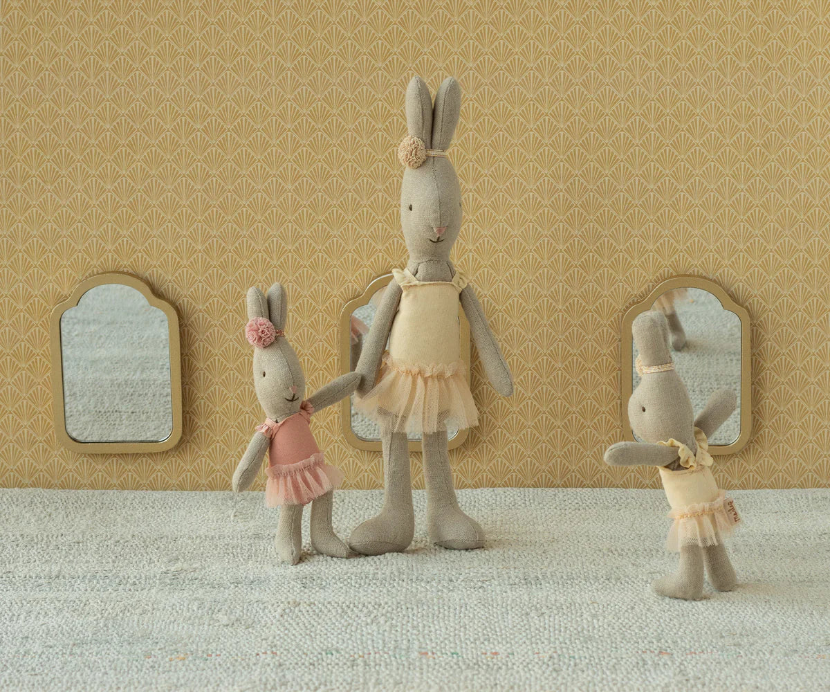 Maileg Rabbit Micro with Ballet Suit and Cream Skirt