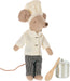 Maileg Chef Mouse with Soup Pot & Spoon