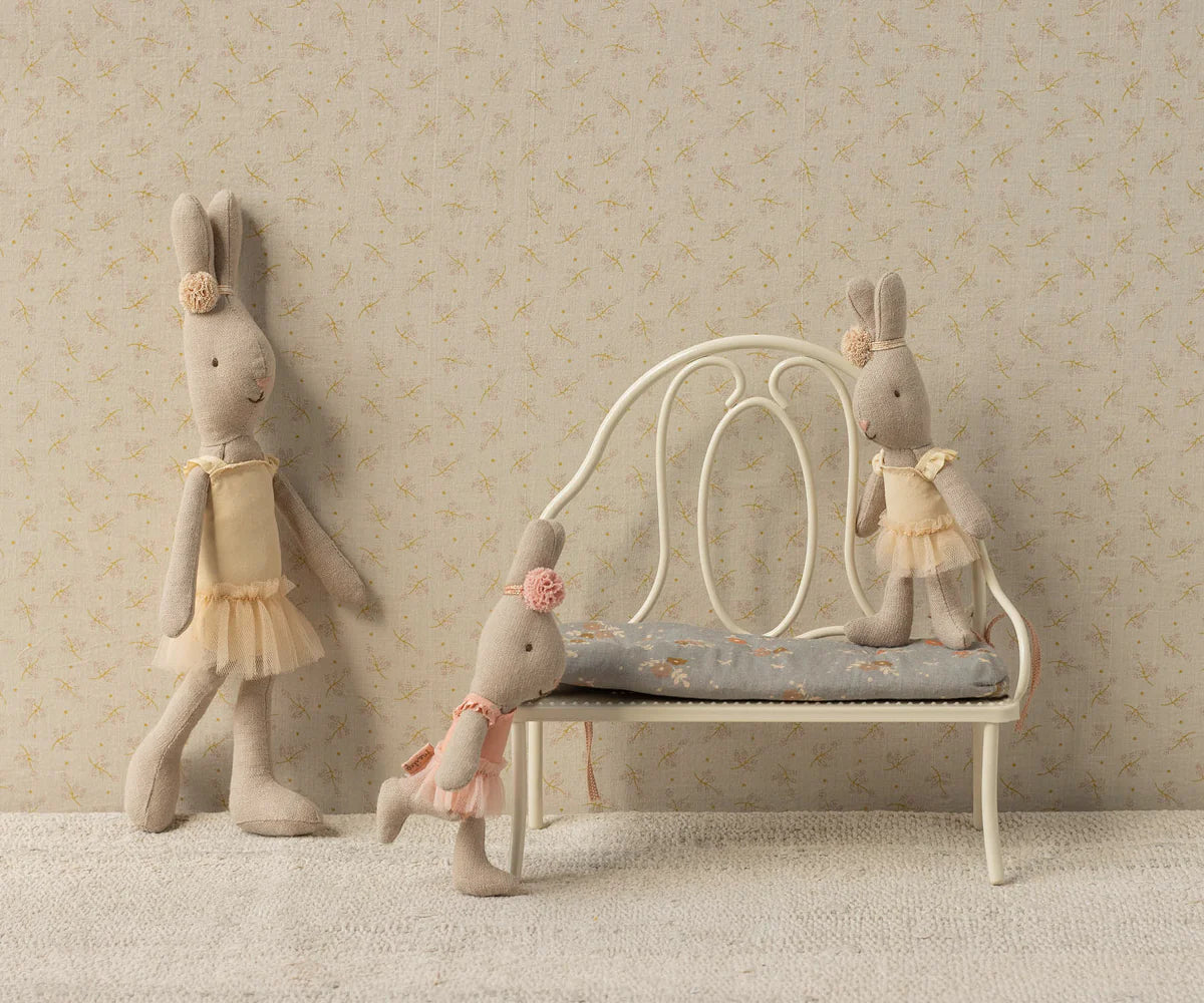 Maileg Off White Miniature Vintage Bench