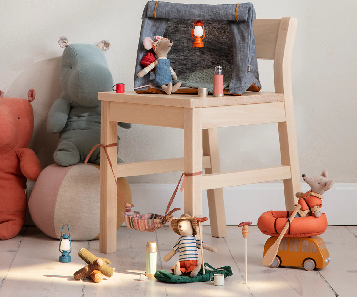 Maileg Thermos & Cups in Soft Coral