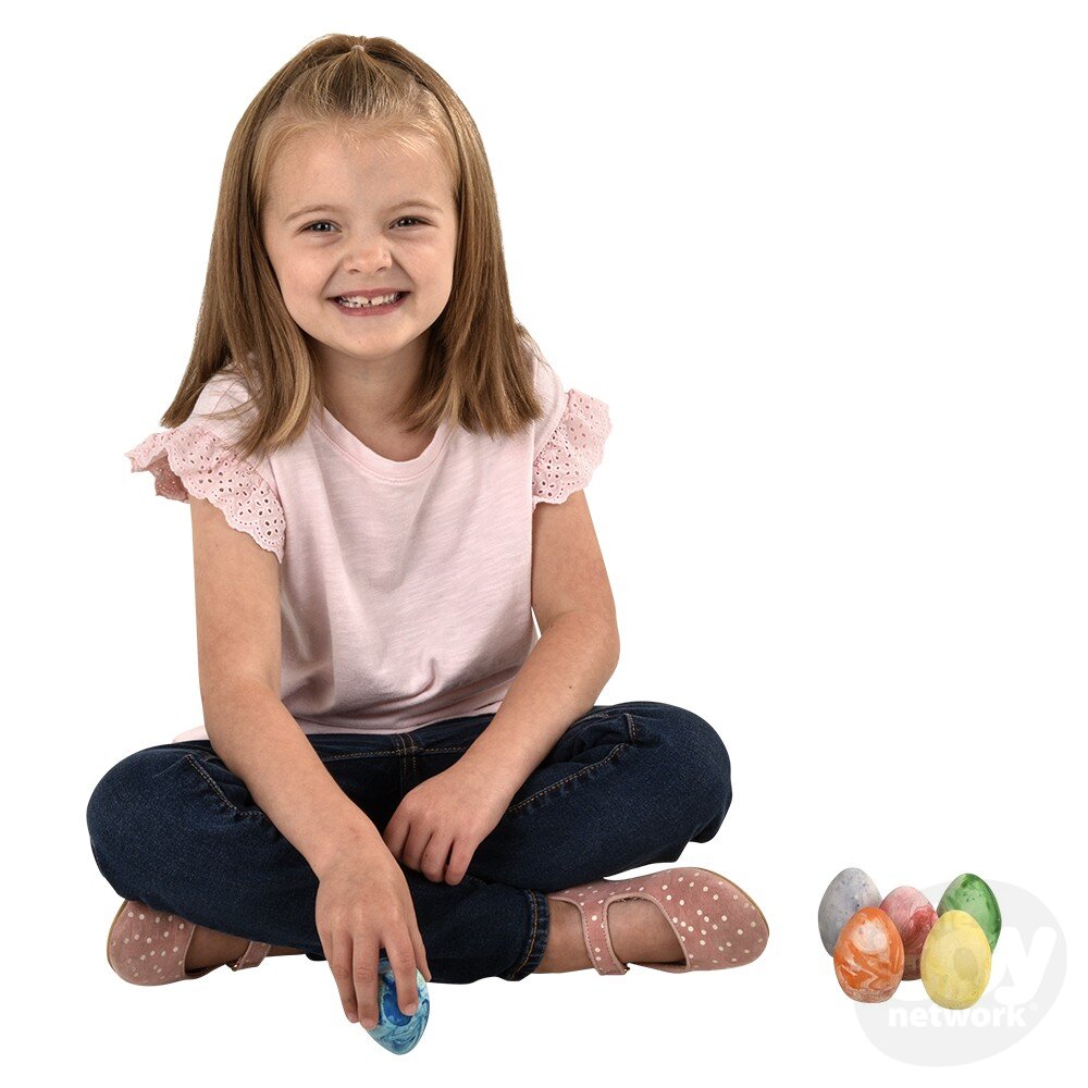 Marbleized Eggs Sidewalk Chalk