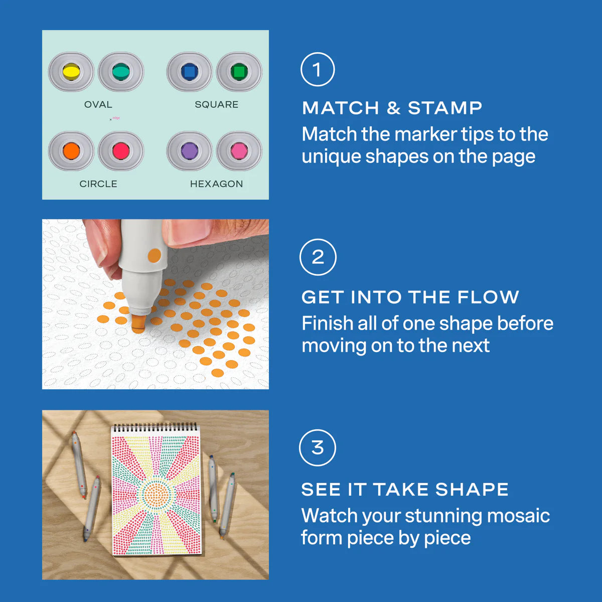 Mediterranean FlowArt Stamp by Shape