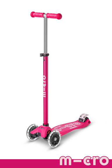 Micro Maxi Deluxe LED Pink Scooter