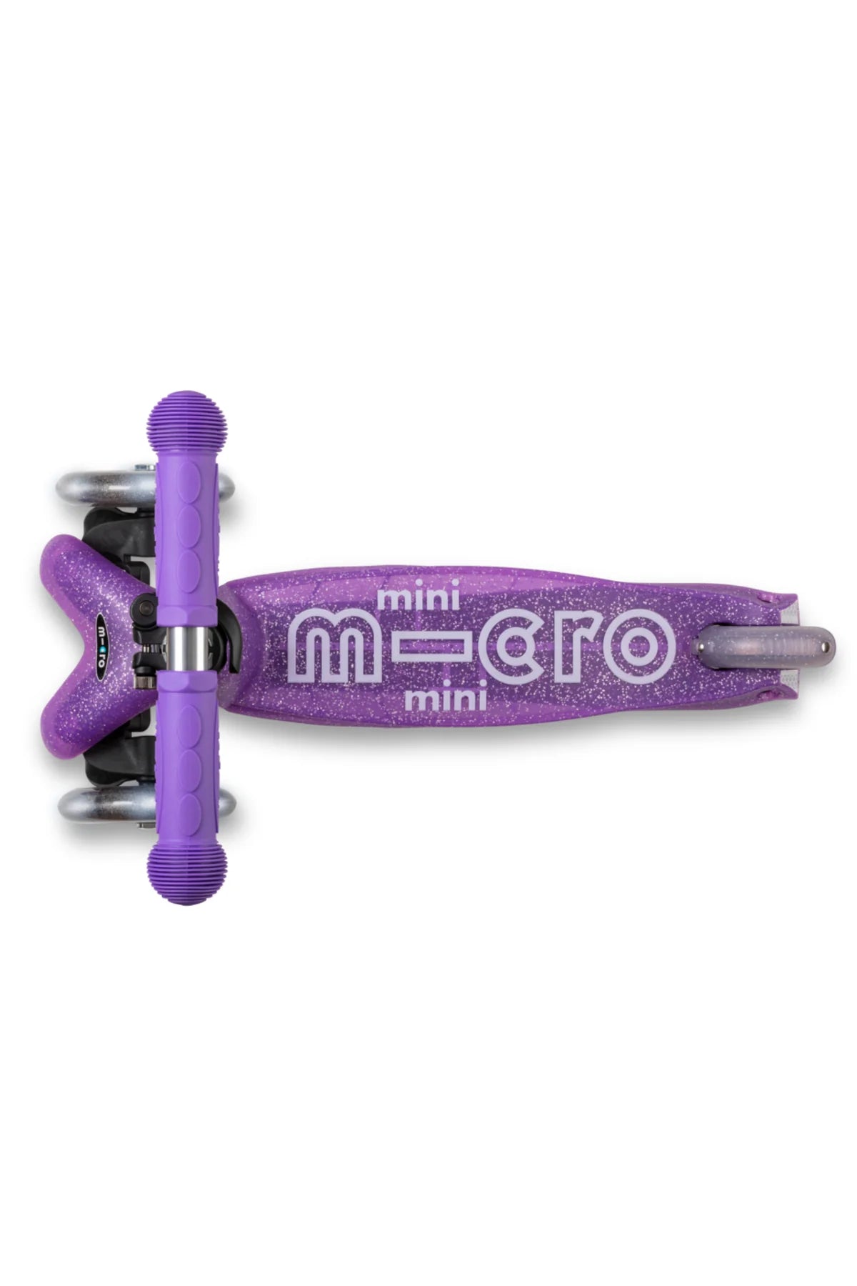 Micro Mini Glitter Purple LED Scooter