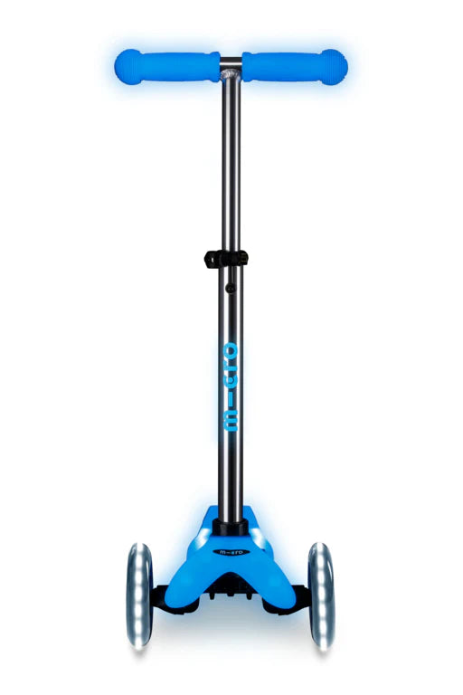 Micro Mini Glow Plus LED Arctic Blue Scooter