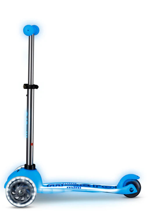 Micro Mini Glow Plus LED Arctic Blue Scooter