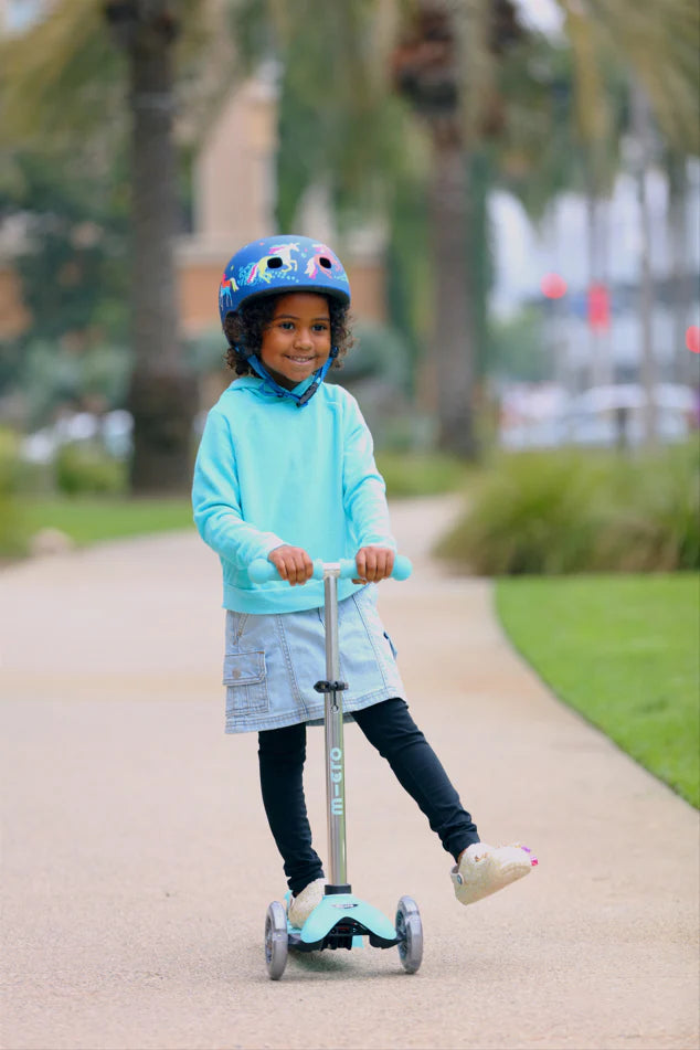 Micro Mini Glow Plus LED Arctic Blue Scooter