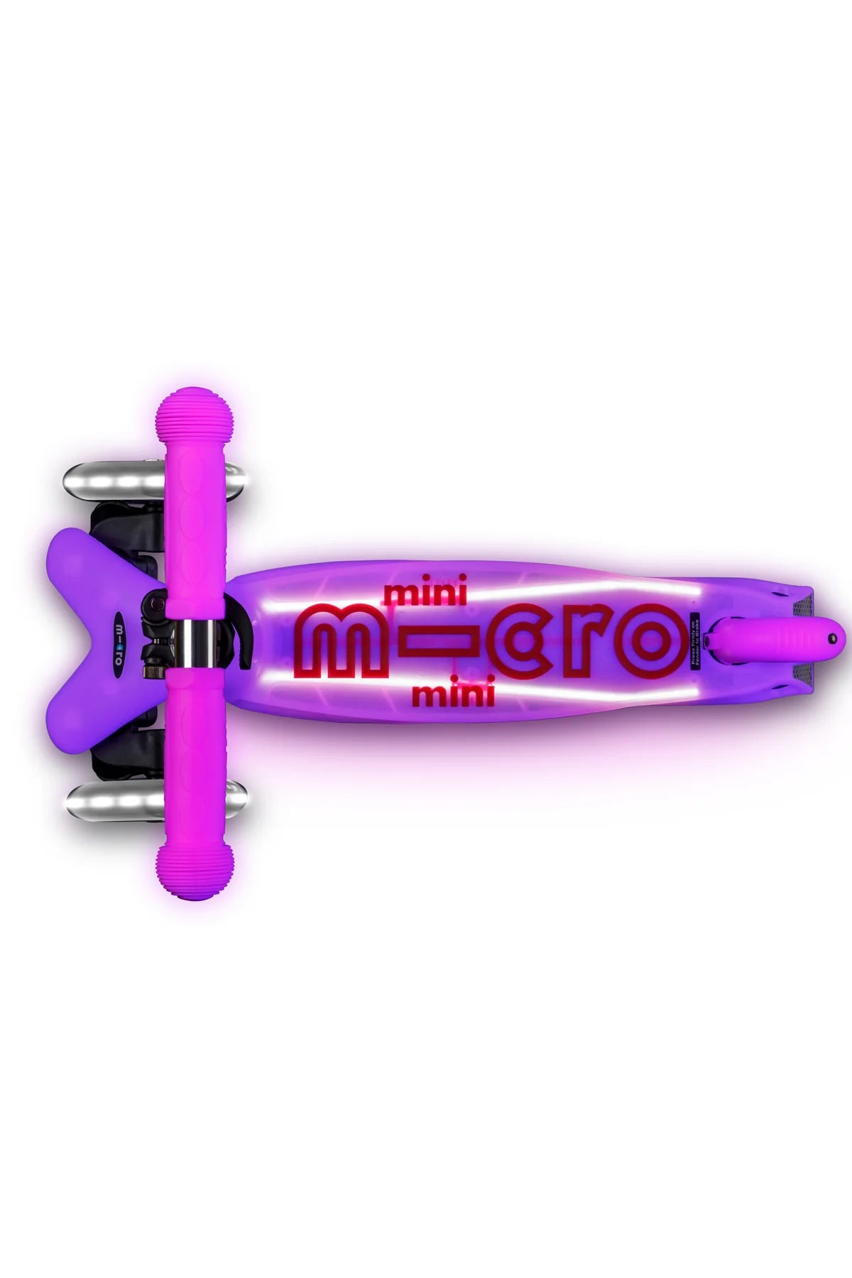 Micro Mini Glow Plus LED Frosty Pink Scooter