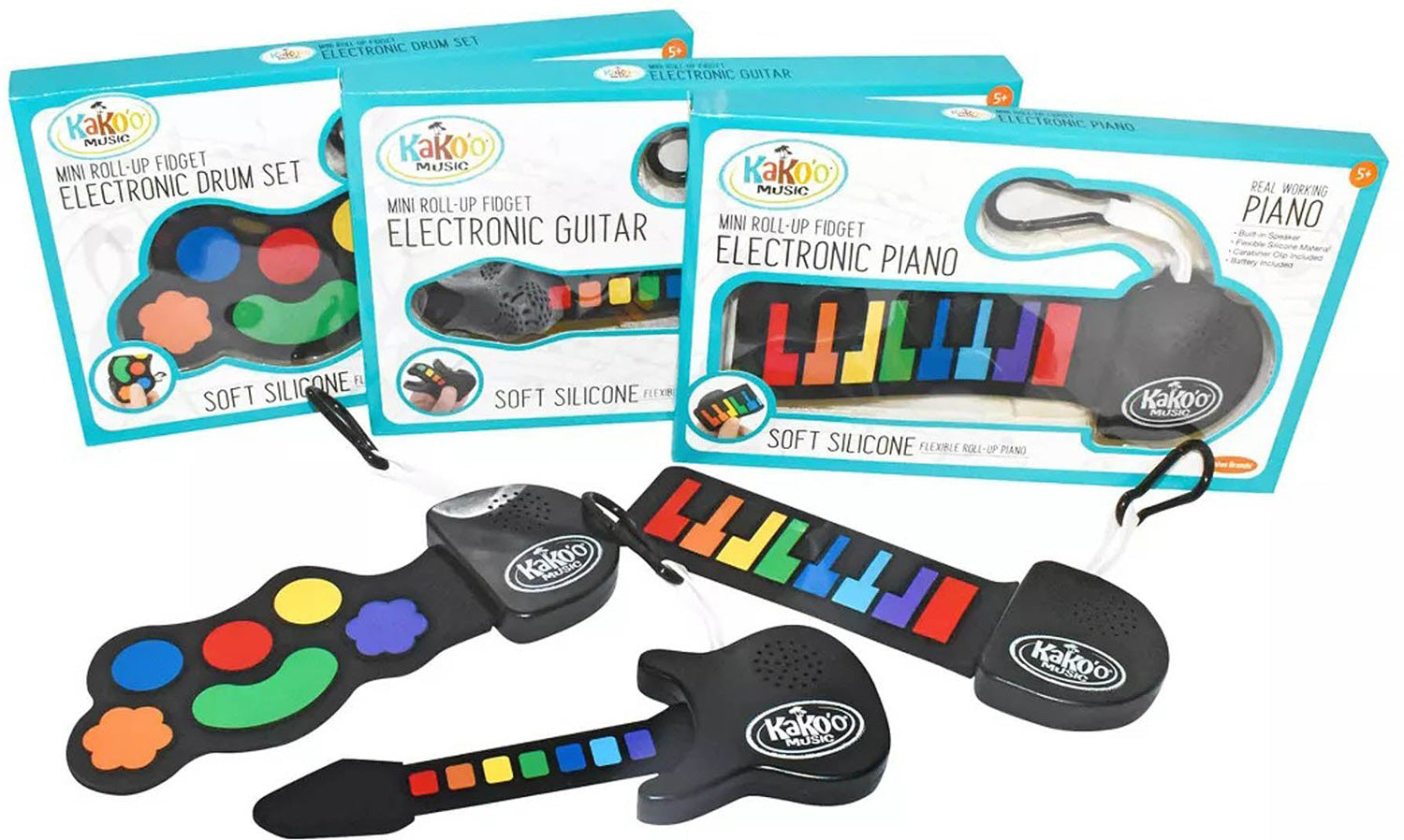 Go Fidget Instruments Mini Roll-Up Fidget Electronic Instruments Assortment — Piccolo Mondo Toys