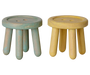 Mint & Light Yellow Stool Set for Mouse