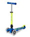 Neon Canary Yellow & Blue LED Mini Deluxe Foldable Micro Kickboard Scooter