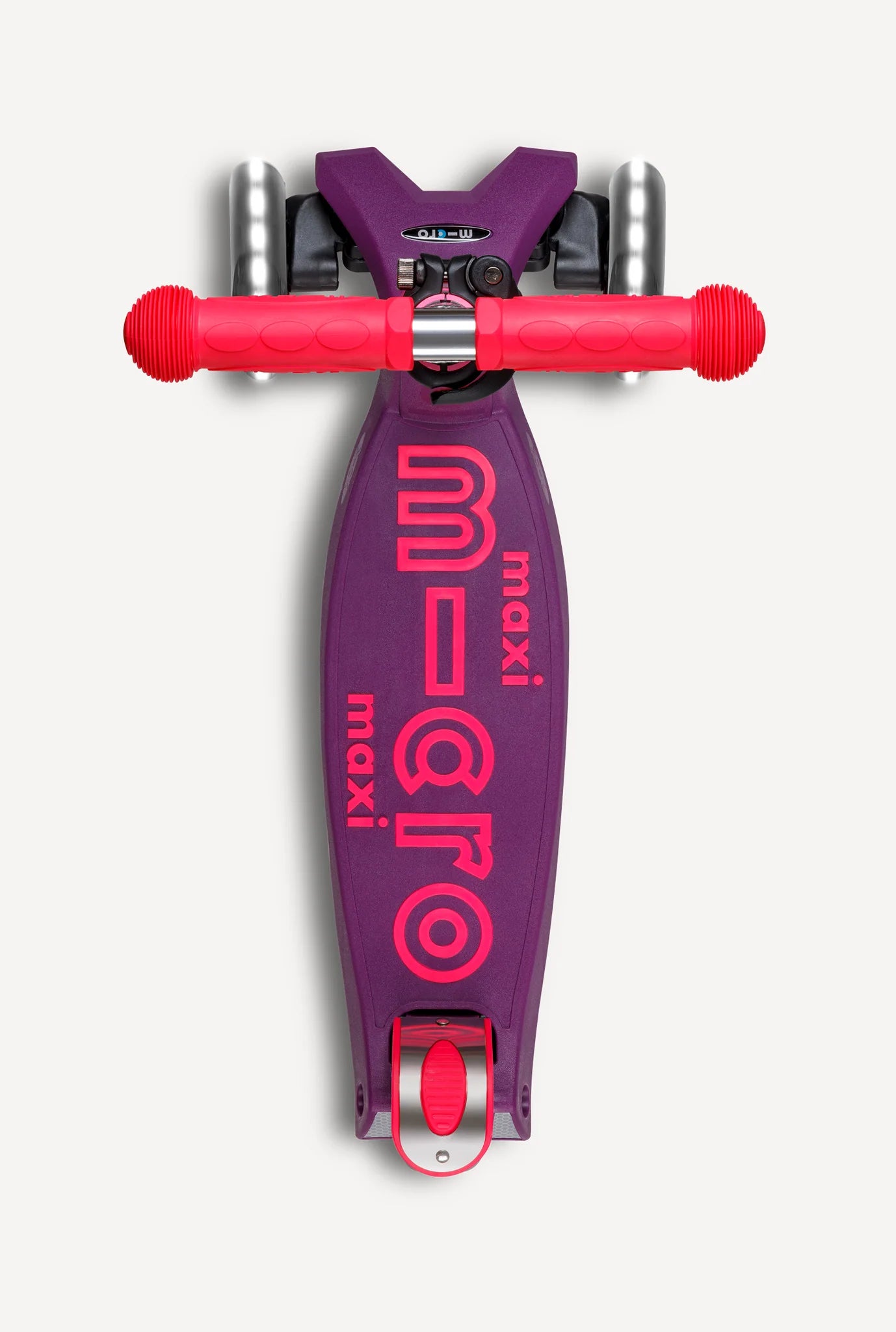Neon Ultra Pink LED Maxi Deluxe Foldable Micro Kickboard Scooter