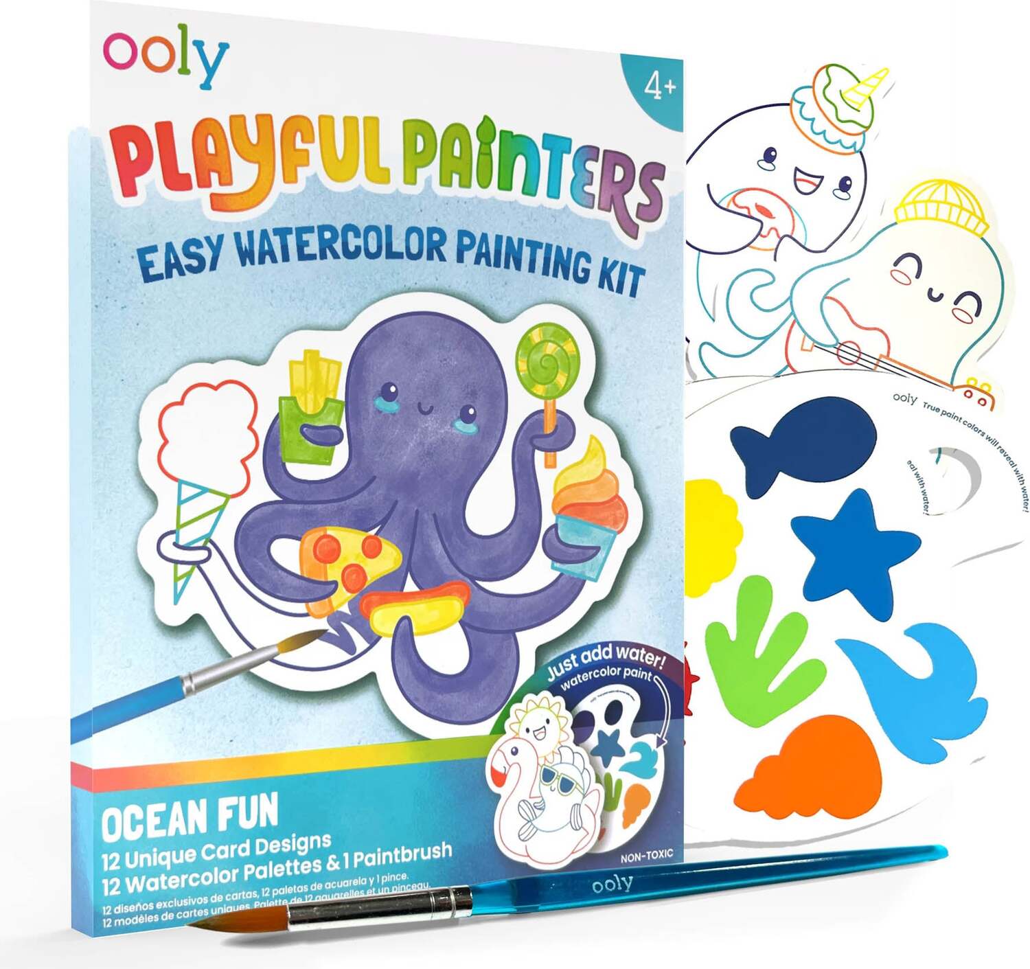 Ocean Fun Playful Painters: Easy Watercolor Painting Kit