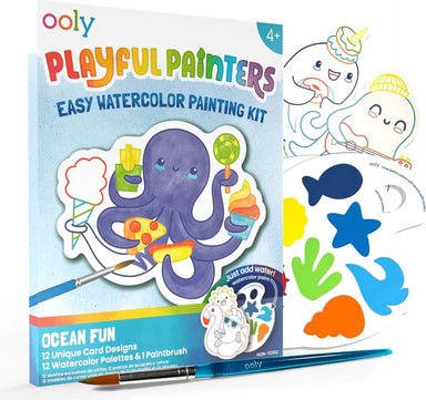 Ocean Fun Playful Painters: Easy Watercolor Painting Kit