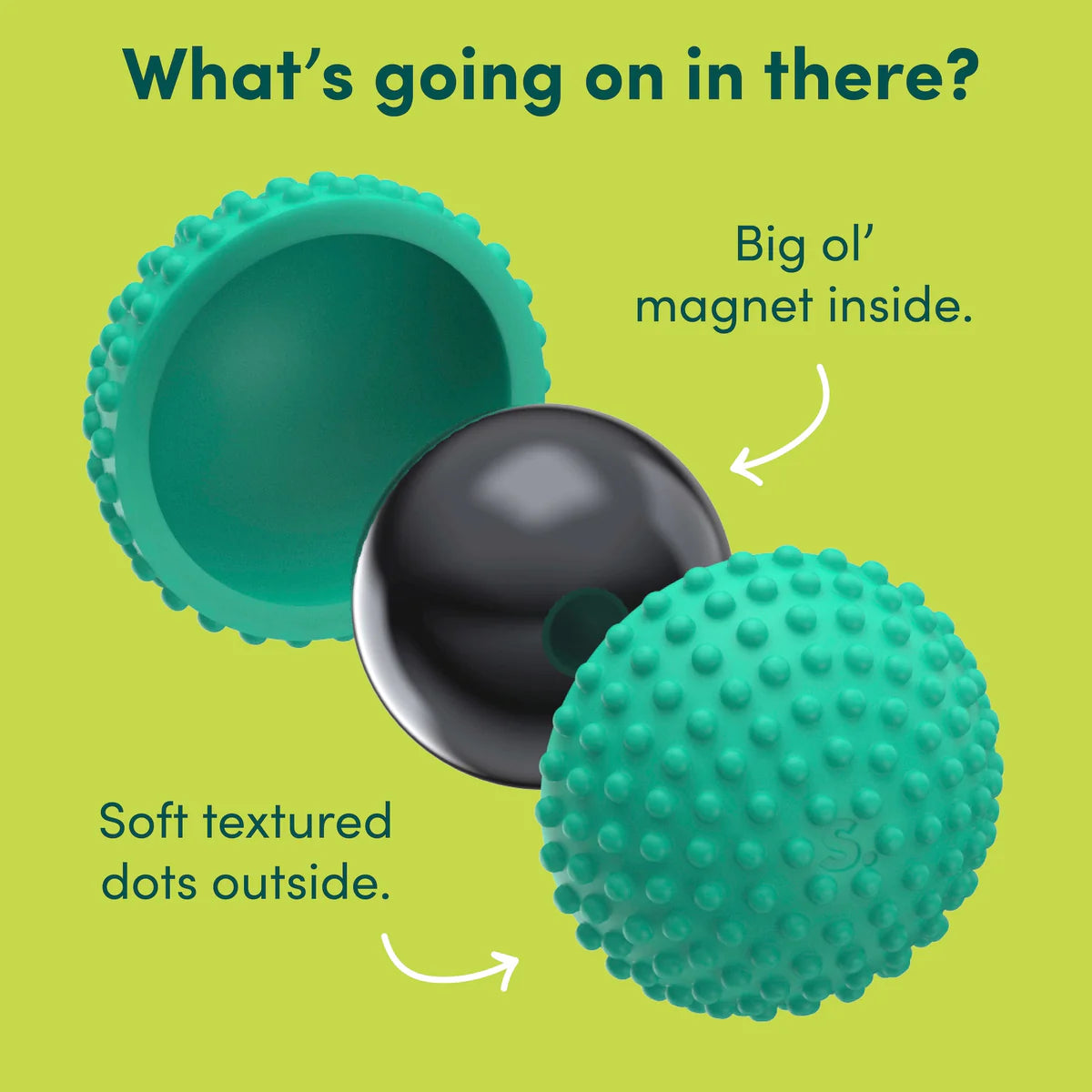 Odds Green Dots Silicone Fidget Magnets