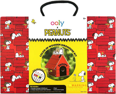 PEANUTS: Color-In' Wooden Bird House Kit