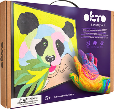 Panda OKTO Sensory Art Coloring with Clay Set by Numbers