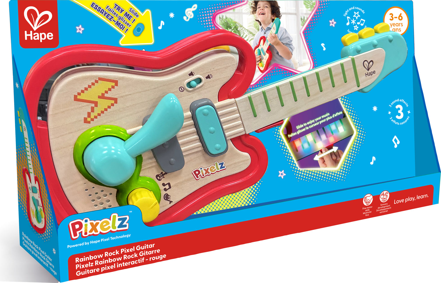Pixelz Rainbow Rock Guitar