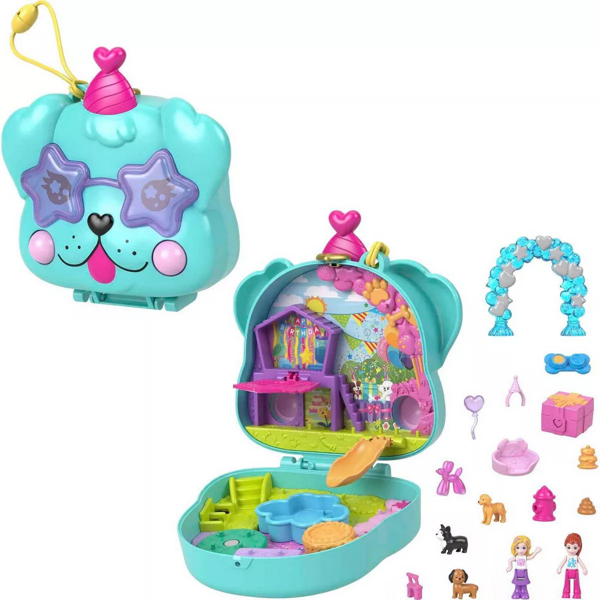 Polly Pocket Doggy Birthday Bash Compact