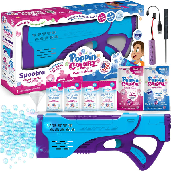 PoppinColorz Spectra Color Bubble Blaster — Piccolo Mondo Toys