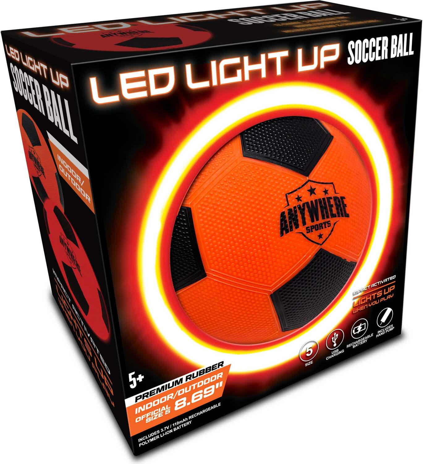 Pro Glow Light Up Size 5 Soccer Ball