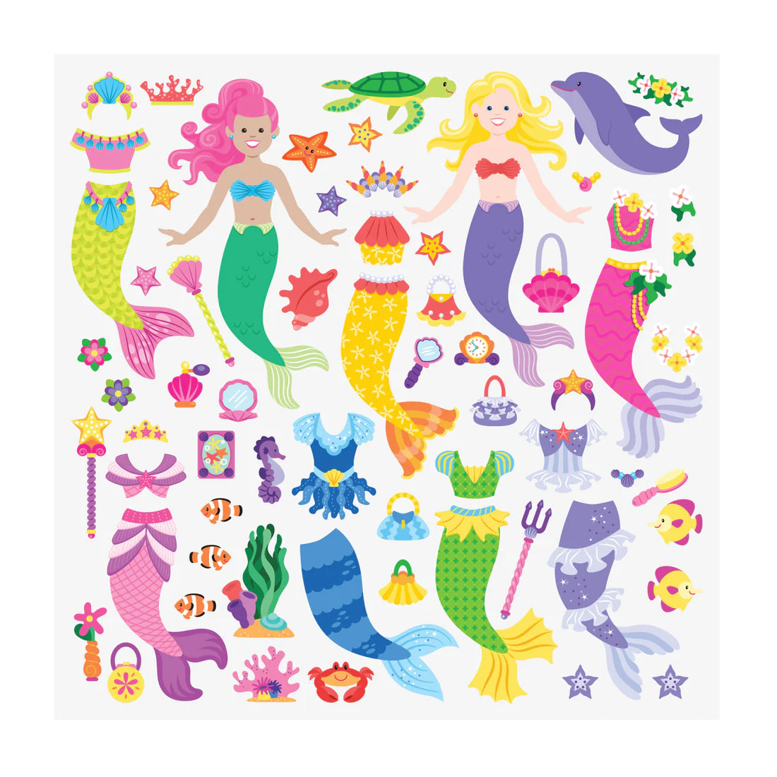 Puffy Sticker Mermaid Play Set