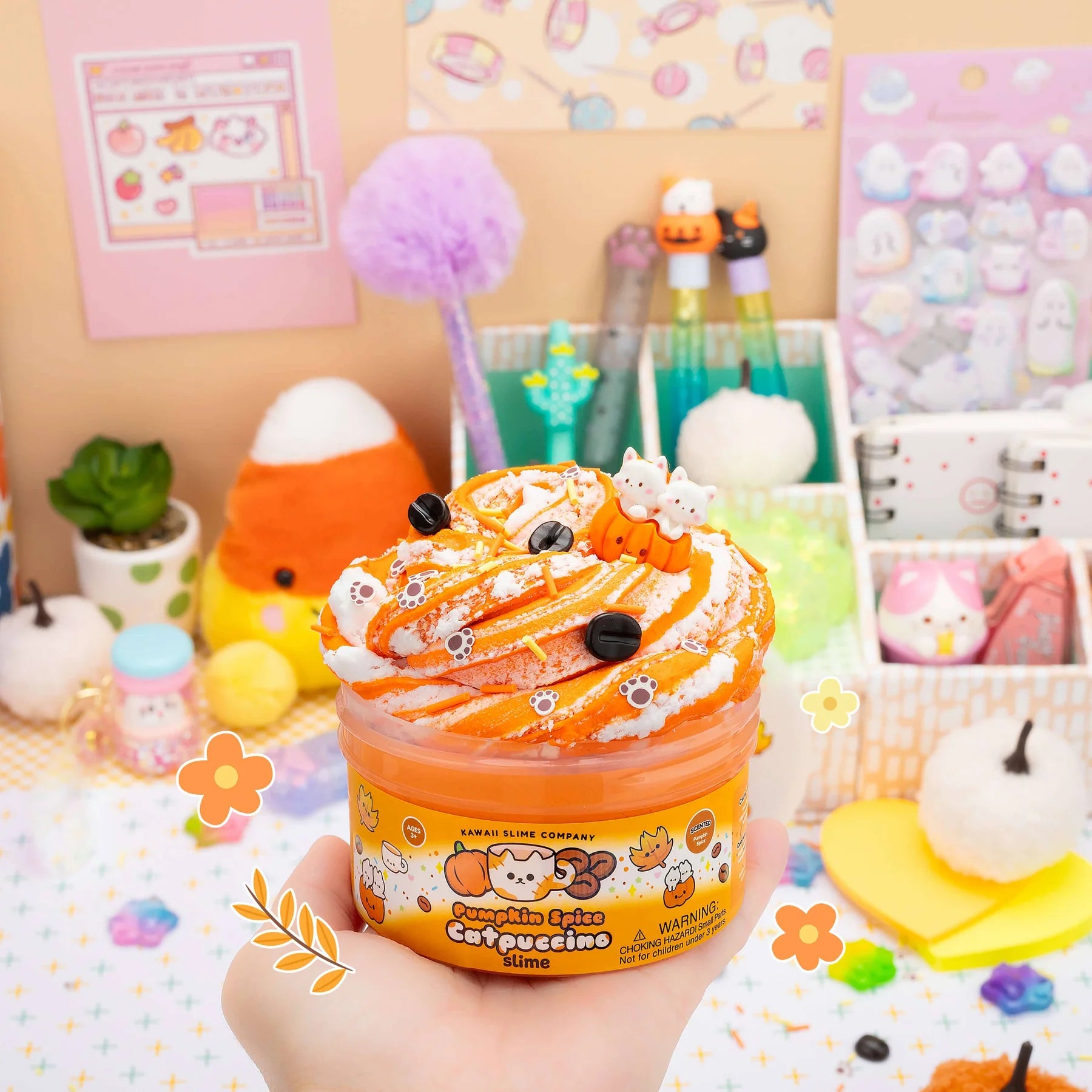 Pumpkin Spice Catpuccino Butter Slime