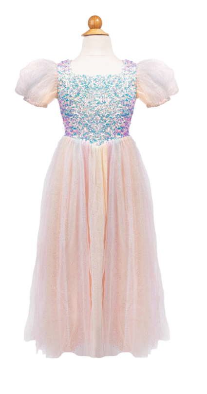 Rainbow Sherbert Sparkle Dress Size 5-6