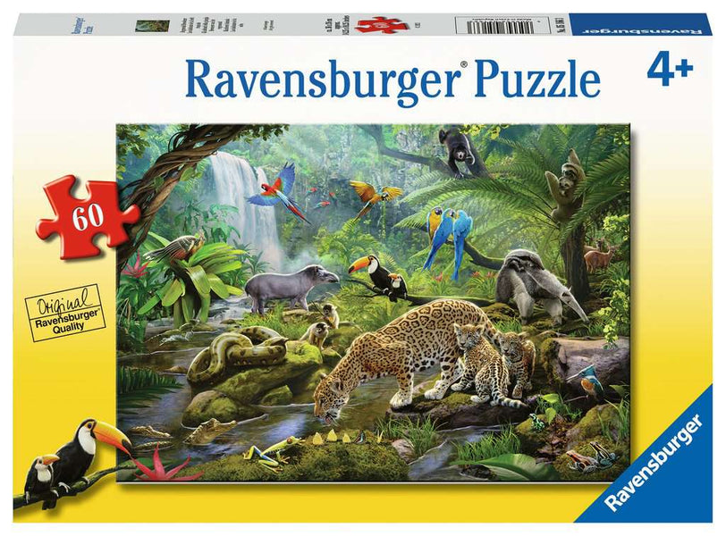 Rainforest Animal 60 pc. Puzzle — Piccolo Mondo Toys