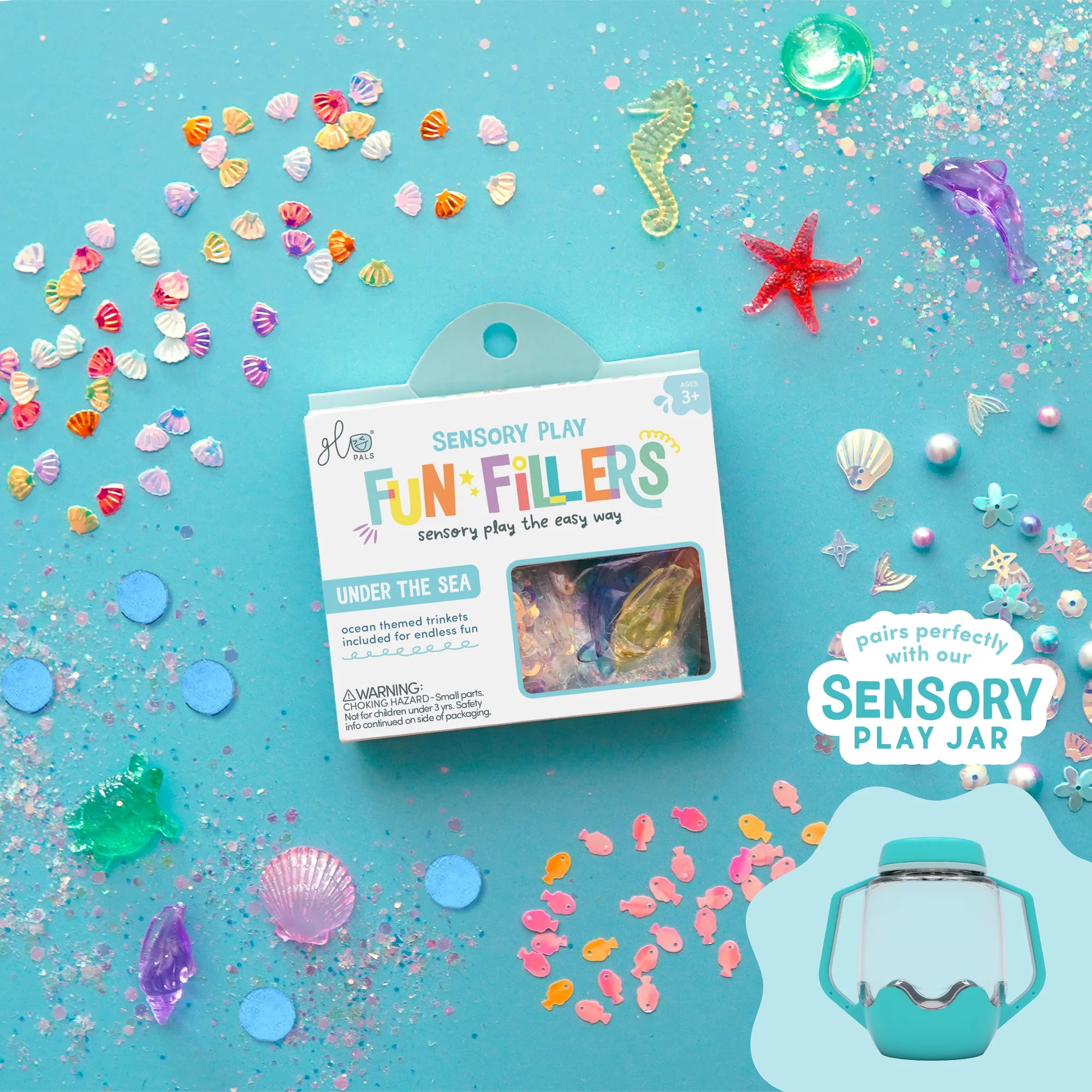 Glo Pals Sea Fun Filler for Sensory Play Jar