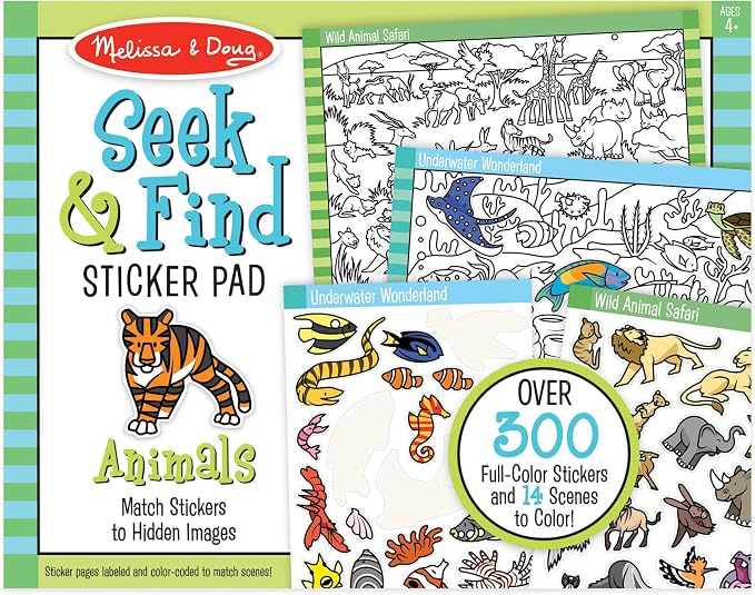 Seek & Find Animals Sticker Pad