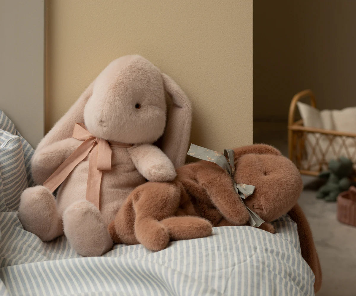 Soft Brown Sleeping Bunny Small Plush