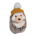Spunky Hedgehog in Gold Winter Hat