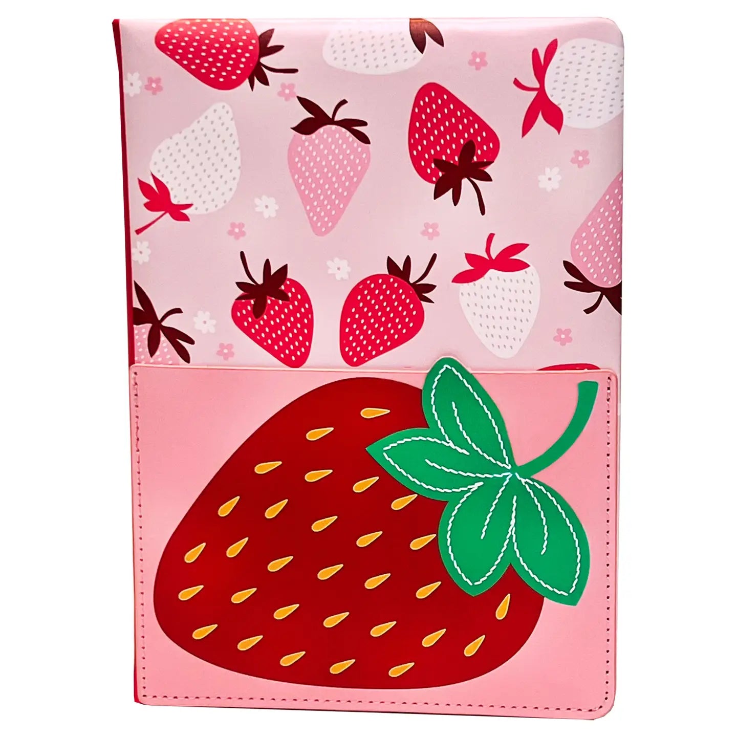 Strawberry Pocket Journal with Pen