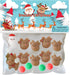 Taba-Zaba Squishy Santa with 9 Reindeer
