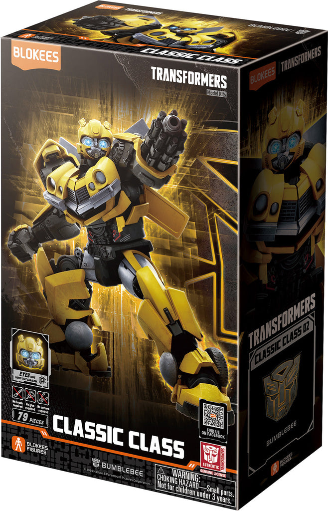 Kit De Construcción Transformers Bumblebee Blokees - 20 Articulaciones Móviles - Sin Pegamento Ni Herramientas - Para Mayores De 12 Años