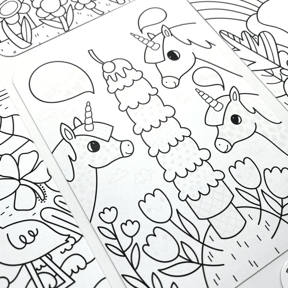 Unicorn Friends Undercover Art Hidden Patterns Coloring Activity