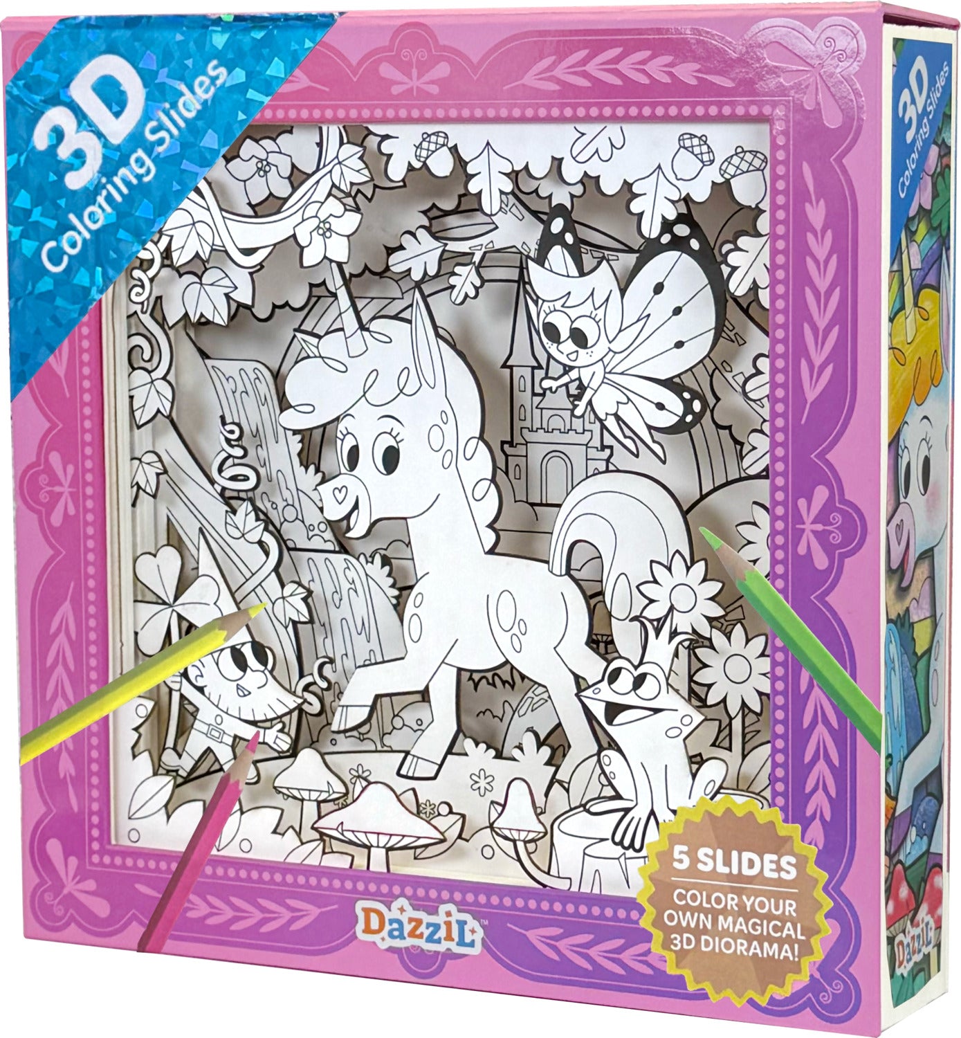 Unicorn 3D Coloring Slide Kit