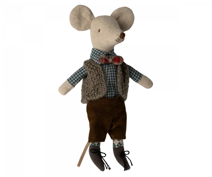 Maileg Vest, Pants, and Bowtie for Grandpa Mouse
