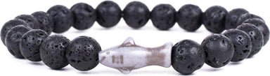 Voyage Lava Stone Shark Bracelet