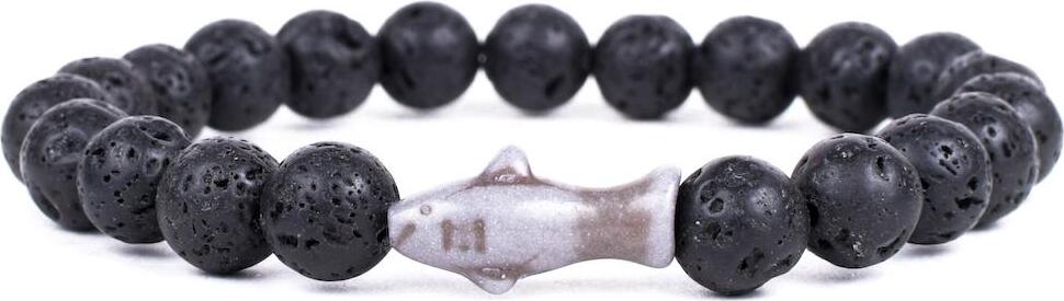 Voyage Lava Stone Shark Bracelet