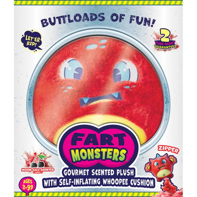 Zipper Fart Monster Cherry Scented Plush